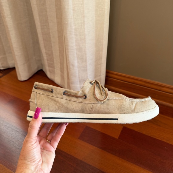 L.L. Bean Men's Unwashed Canvas Boat shoes, sneakers, Size 11 - Picture 6 of 11